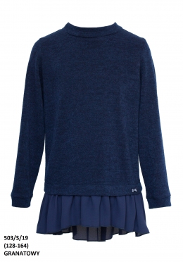 Школьный свитер для девочки Sly 503/S/19 цвет синий