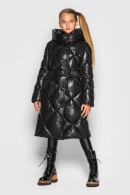 Зимнее пальто для девочки Cvetkov Эвелина, цвет черный