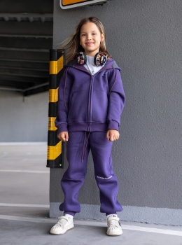 Теплий спортивний костюмдля дівчат Mimibook Моне, колір фіолетовий