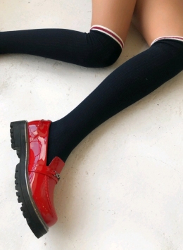 Гольфы-гетры школьные Evie Shoes, цвет синий
