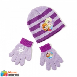 Комплект шапка и перчатки Disney Frozen (Холодное сердце) Arditex, цвет фиолетовый