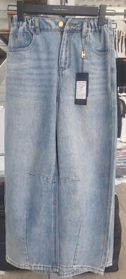 Джинси-беггі для дівчат Belle cose 264003, колір блакитний