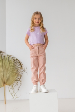 Детские летние брюки-джогеры для девочки Stimma Асеп, цвет розовый
