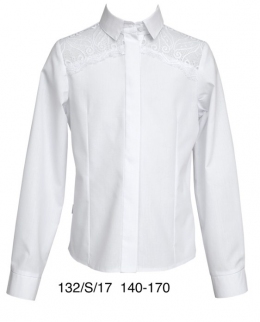 Школьная блузка Sly 132/S/17, цвет белый