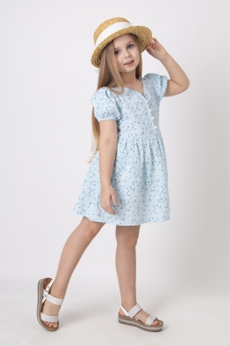 Літня сукня для дівчат Mevis 4593, колір блакитний