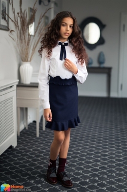 Школьная блузка Sly 134/S/19, цвет белый