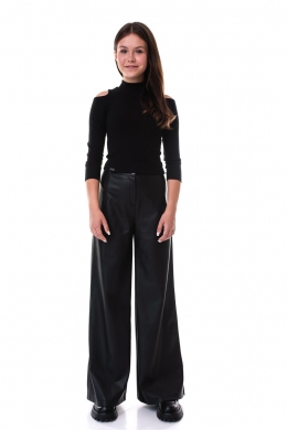 Шкіряні брюки-палаццо для дівчат Suzie Аріста LP077-Y3F15, колір чорний