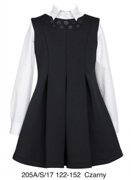 Школьный сарафан для девочки Sly 205A/S/17, цвет черный