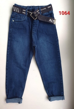 Демісезоні джинси для хлопців Altun Kids 1064, колір темно-синій