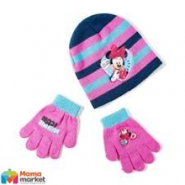 Комплект шапка и перчатки Disney Minnie Mouse (Минни Маус) Arditex, цвет розовый