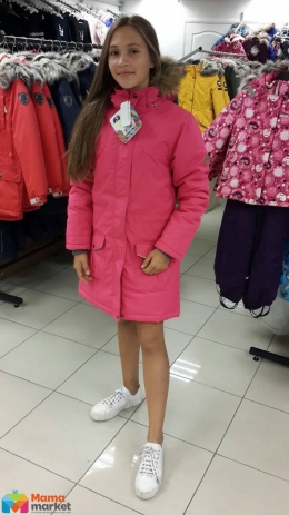 Пальто-парка зимняя для девочки Huppa MONA, цвет fuchsia 70063