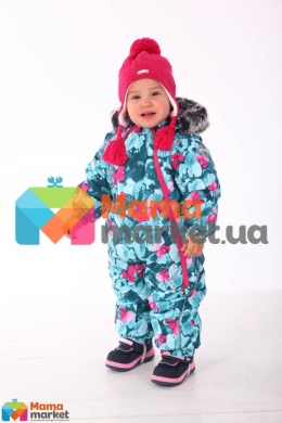 Kомбинезон зимний для девочки HUPPA ORION, цвет mint pattern 81626