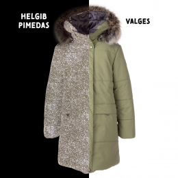 Зимнее подростковое пальто Lenne DORA 22365, цвет оливковый