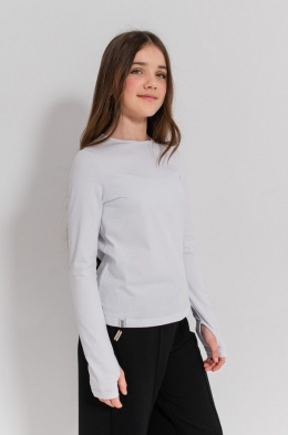 Шкільний лонгслів для дівчат Suzie Джейд SW165-Y5F23, колір білий