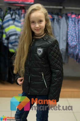Демисезонная курточка для девочки Baby Angel M 782, цвет черный