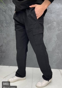 Штани-карго для хлопців Doffbi, колір чорний