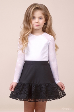 Школьная юбка Зиронька 30-9008-1, цвет черный