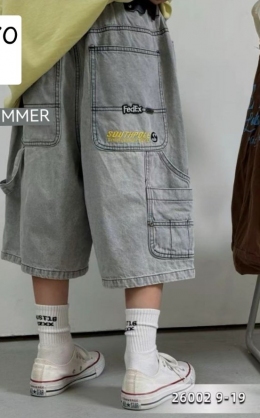 Джинсові шорти-бермуди Gobolina Baby 26002, колір сірий