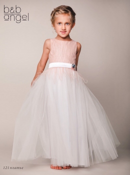 Нарядное платье  Baby Angel 1231, цвет пудровый