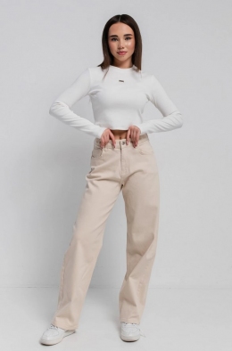 Джинси-баггі для дівчат Suzie Джен LP187-Y6F05, колір бежевий