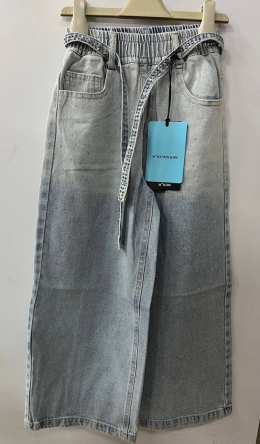 Джинси-палаццо з камінцями Gobolina Baby СК-62, колір блакитний