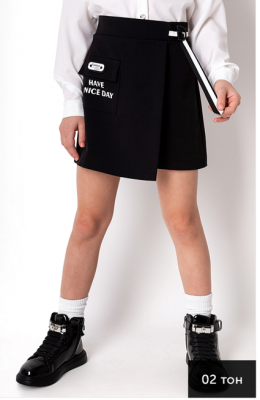 Юбка-шорти для дівчат Mevis 4287-02, колір чорний