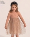 Нарядное платье для девочки Baby angel 2039, цвет розовый