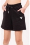 Літні трикотажні шорти для дівчат Locoloco 9100, колір чорний