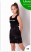 Летнее платье для девочки-подростка  Mevis, цвет черный