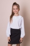 Шкільна блузка з довгим рукавом Mevis 4953, колір білий