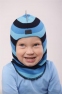 Зимняя шапка-шлем для мальчика Ruddy  2230/36, цвет полоска синяя