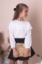 Шкільна блузка з довгим рукавом Mevis 4932, колір білий