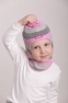 Демисезонная шапка - шлем для девочки Beezy 1512/18