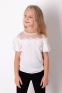 Летняя блузка с коротким рукавом Mevis 3630-02, цвет молочный